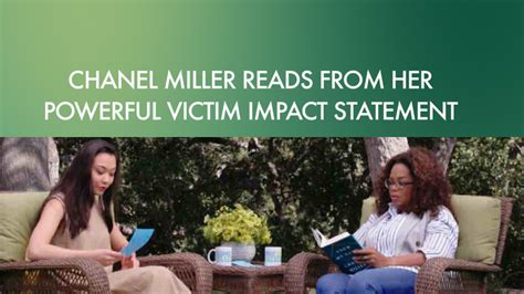 where is chanel miller now|Chanel miller victim impact statement.